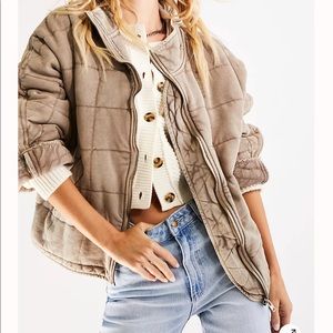 Free People Dolman Quilted Jacket